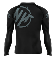 Heavy Handed Jiujitsu Kenka Samurai rashguard front view