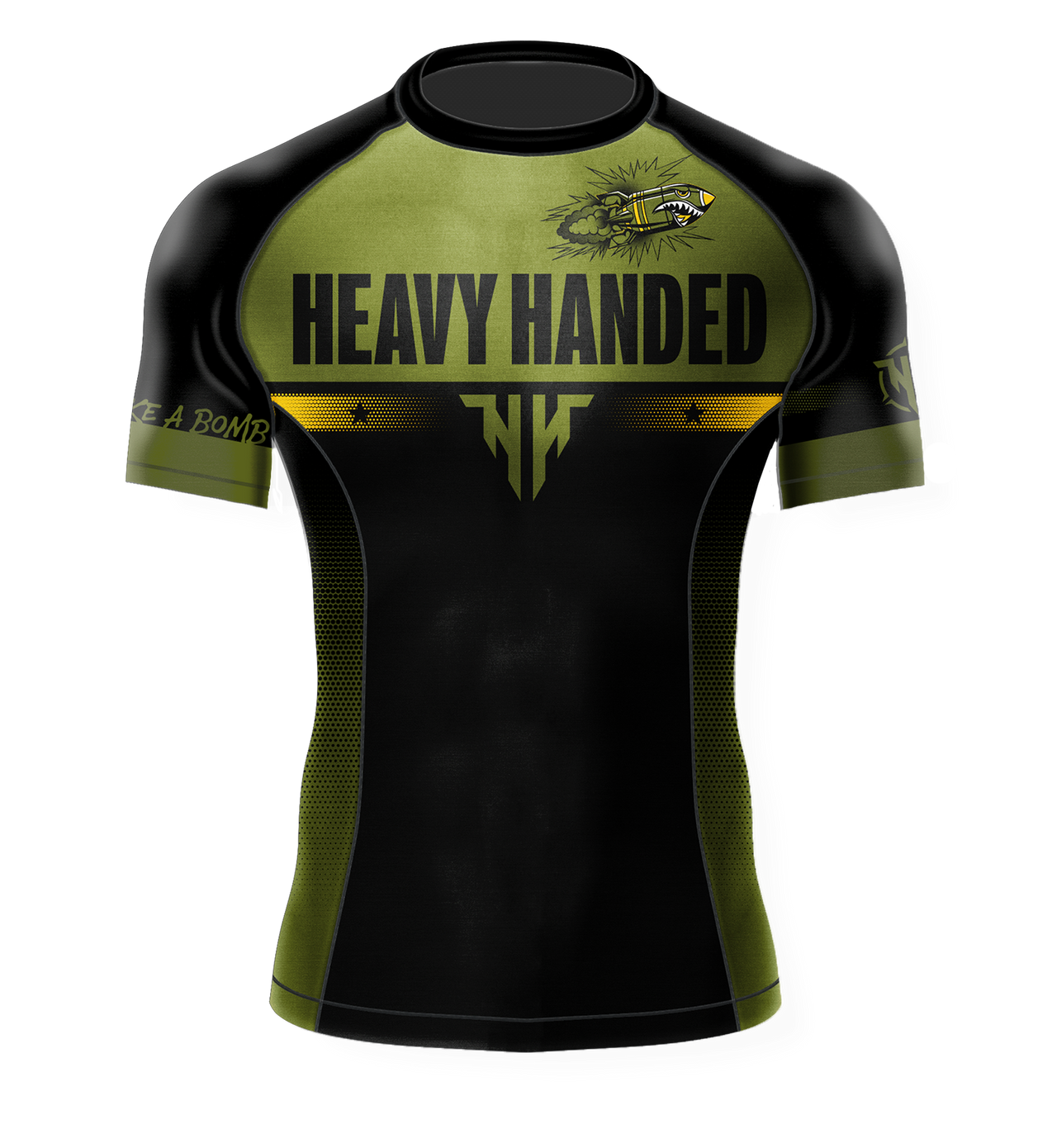 Calm Like A Bomb Rashguard - Green
