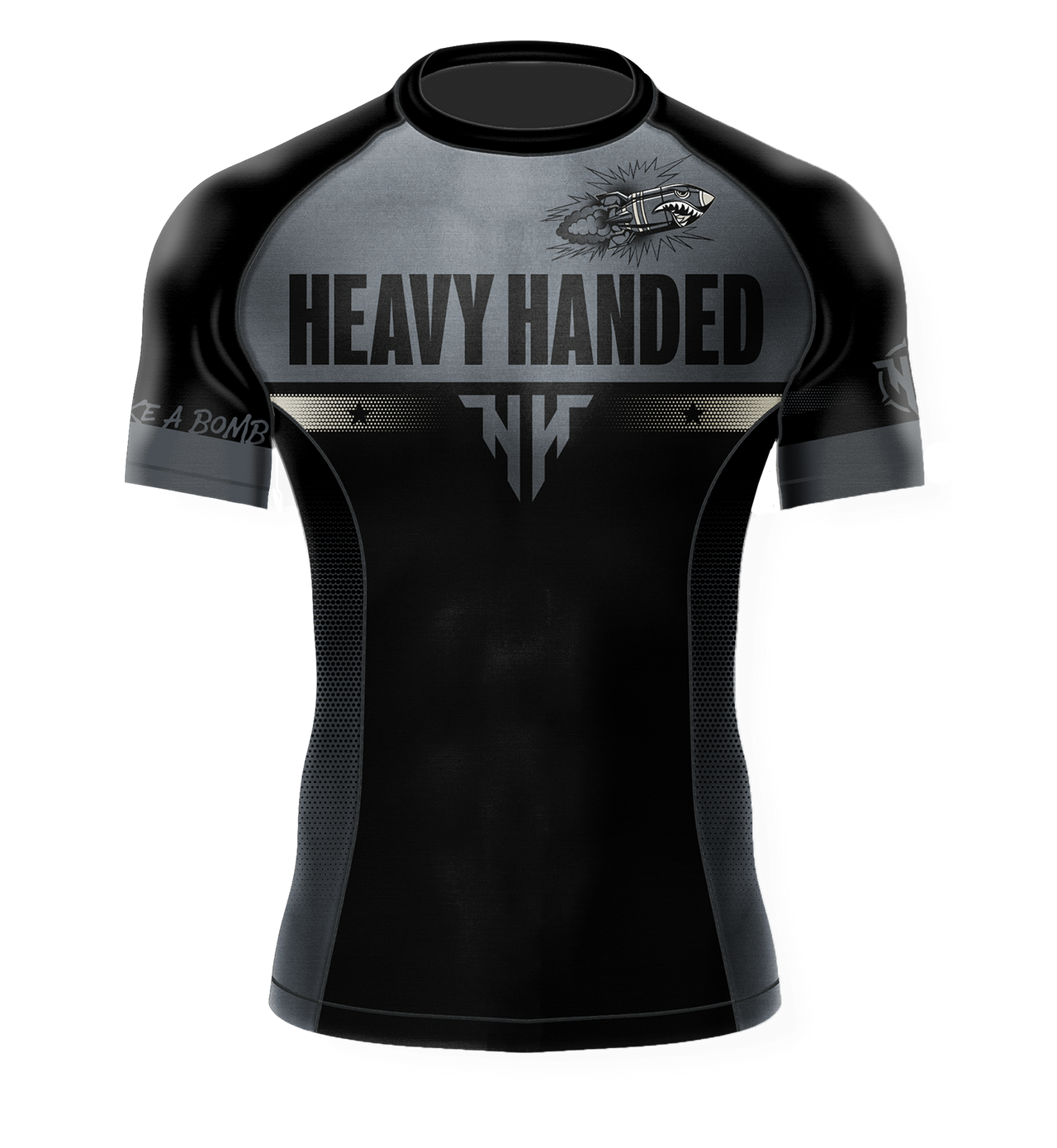 Calm Like A Bomb Rashguard - Grey